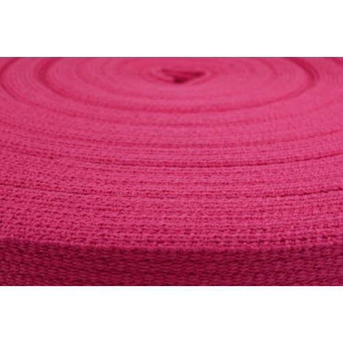 Gurtband aus Baumwolle 30mm Pink Dunkel