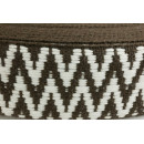 Gurtband 38mm Zick Zack Dunkelbraun
