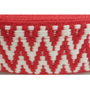 Gurtband 38mm Zick Zack Rot