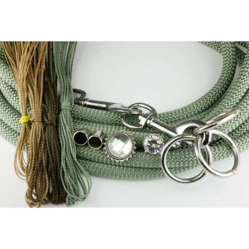 DIY Set Tauleine + Halsband Froggy Green