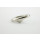 Ovaler Stegring - Messing (silber)  6 mm