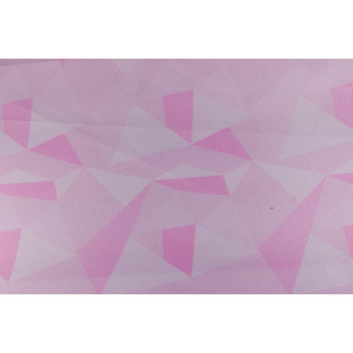 Wasserabweisender Stoff Rosa Dreiecke 10 x 75 cm