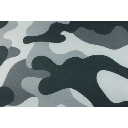Softshell Camouflage Schwarz Grau 10 x 70 cm