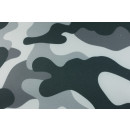 Softshell Camouflage Schwarz Grau 10 x 70 cm
