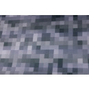 Wasserabweisender Stoff Karo Grau 10 x 75 cm