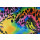 Wasserabweisender Stoff Regenbogen Tupfen 10 x 75 cm