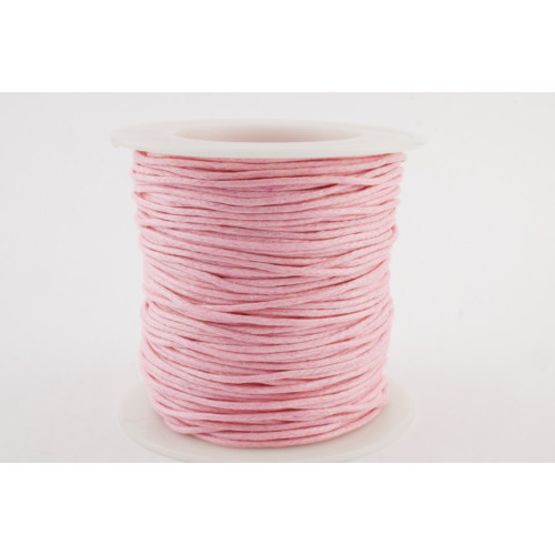 Rolle Wachsschnur 1mm Rosa