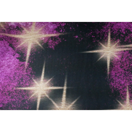 Wasserabweisender Stoff Lila Sterne 10 x 75 cm