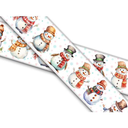 Biothane mit UV Druck 38mm "Schneemann"