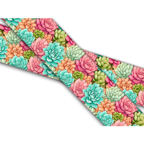 Biothane mit UV Druck 25mm "Pastell Succulenten"