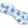 Biothane mit UV Druck 38mm "Blaue Winterblumen"