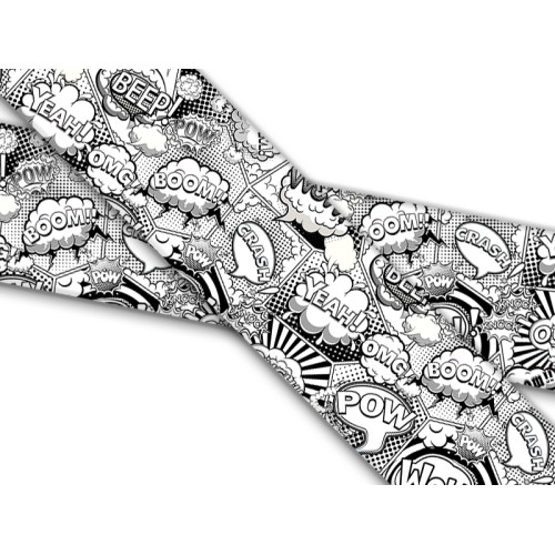 Biothane mit UV Druck 19mm "Comic Black White"