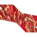 Biothane mit UV Druck 25mm "Marble Rot & Gold"