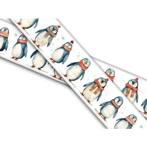 Biothane mit UV Druck 38mm "Pinguin"