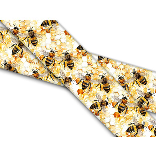 Biothane mit UV Druck 25mm "Honey Bees"