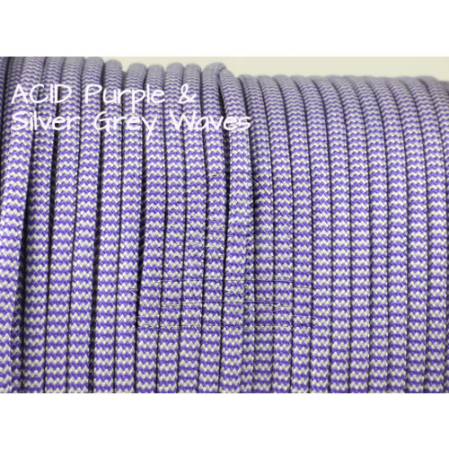 US - Cord  Typ 3 ACID Purple & Silver Grey Wave