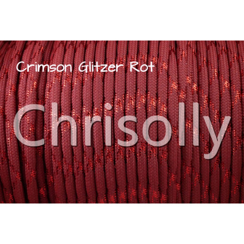 US - Cord  Typ 3 Crimson Glitzer Rot