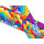 Biothane mit UV Druck 25mm "Crashing Rainbow"