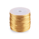 Satinkordel 1 mm Goldfarbig