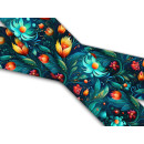 Biothane mit UV Druck 38mm "Floral Teal"