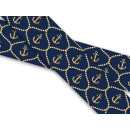 Biothane mit UV Druck 25mm "Anker Blau-Goldfarbig"