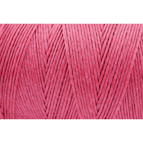 Leinengarn gewachst 0,7 mm Fuchsia