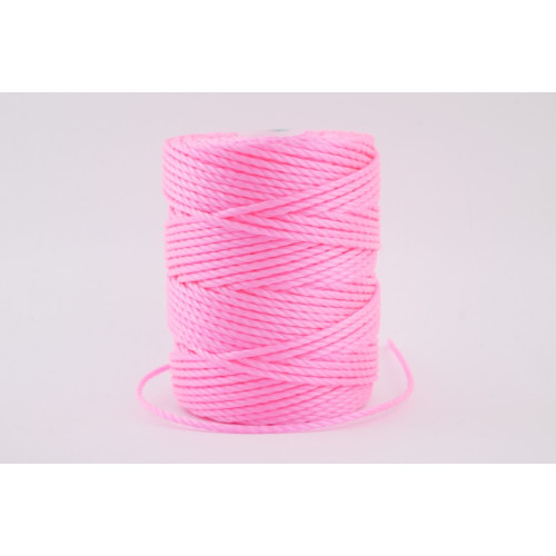 C-Lon Tex 400 Bead Cord 0,9mm Neon Pink 35m Rolle