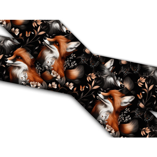 Biothane mit UV Druck 25mm "Fuchs Schwarz"