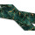 Biothane mit UV Druck 16mm "Deep Green & Gold Marble"