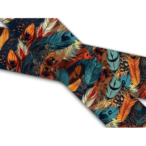 Biothane mit UV Druck 25mm "Herbst Federn"