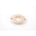 Verbinder Oval Herz Rosegoldfarbig