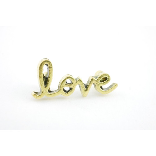 Verbinder Schriftzug Goldfarbig "love"