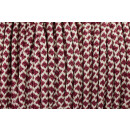 US - Cord  Typ 2 Cream & Burgundy Diamonds Meterware