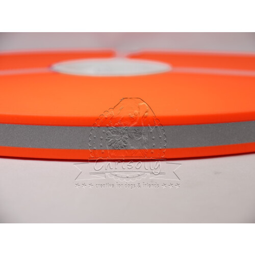 B1603ref Biothane Neon Orange 16mm reflektierend OR522