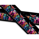 Biothane mit UV Druck 25mm "Highland Kuh Bunt"