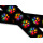 Biothane mit UV Druck 25mm "Painted Paws Black"
