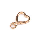Karabiner Herz Hell Rose-Goldfarbig