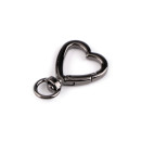 Karabiner Herz Gun-Metall