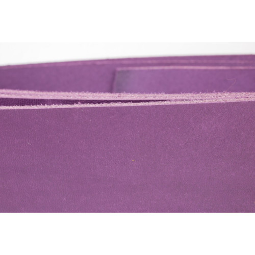 Lederriemen Rindvollleder Lila-Violett 24mm
