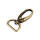 Karabiner 20 x 48 mm Antik Messingfarbig