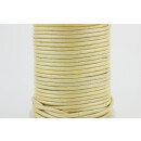Leder 1,5mm Champanger-Metallic 25m Rolle