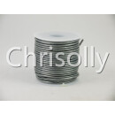 Leder 1,5mm Grau Metallic 25m Rolle