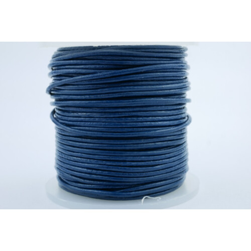 Leder 1,5mm Marineblau 25m Rolle