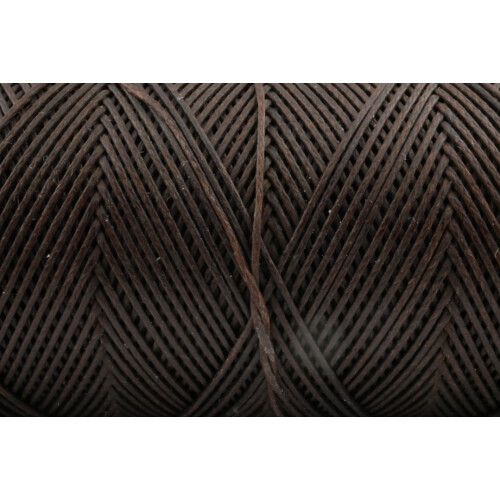 Gewachstes Polyestergarn 0,6 mm Kakao Braun Dunkel