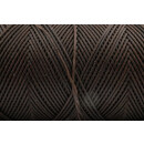 Gewachstes Polyestergarn 0,6 mm Kakao Braun Dunkel