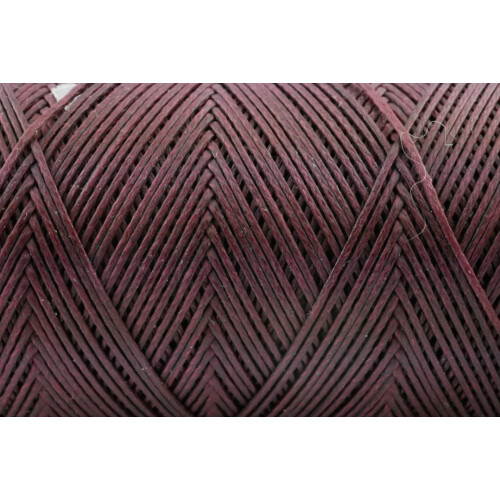 Gewachstes Polyestergarn 0,6 mm Aubergine Dunkel