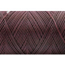 Gewachstes Polyestergarn 0,6 mm Aubergine Dunkel