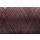 Gewachstes Polyestergarn 0,6 mm Aubergine Dunkel