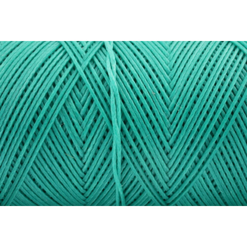 Gewachstes Polyestergarn 0,8 mm Türkisgrün