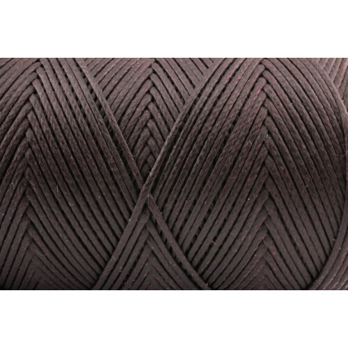 Gewachstes Polyestergarn 0,8 mm Dunkles Rotbraun